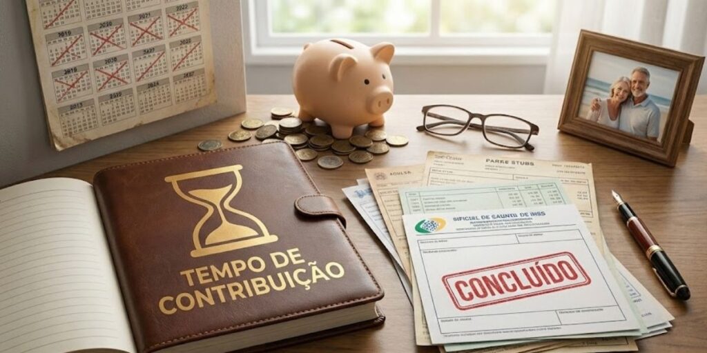 Capa Aposentadoria por tempo de contribuição